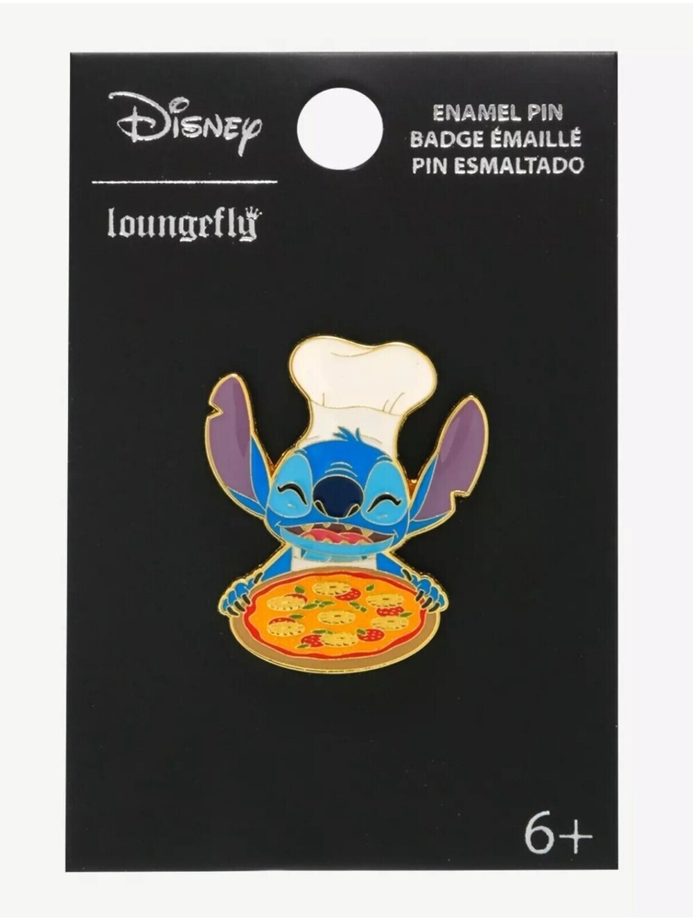New Loungefly Disney Lilo & Stitch Chef Pineapple Pizza Enamel Pin